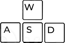 teclas w, a, s, d